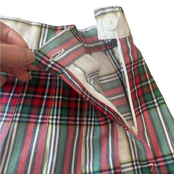 Aerie Red and Green Pleated School Girl Mini Skirt Size Medium NWT - Picture 4 of 9